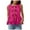 Hot Pink, variant on vigerkar Women Trendy Bow Tie Front Tank Tops Sleeveless Peplum Ruffle Blouse Tie Up Summer Casual Dressy Tunic Beige, M