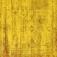 thumbnail image 1 of Ahgly Company Indoor Square Oriental Yellow Industrial Area Rugs, 3' Square, 1 of 4