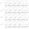 thumbnail image 1 of LAICAIW Trailer Coupler Pin, Wire Lock Pin, Shaft Locking Pin, Safety Coupler Pin, with Stainless Steel Extended Wire and Quick Release Ring (20 PCS 6mm x 56mm), 1 of 7