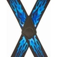 thumbnail image 3 of SuspenderStore Flames Suspenders - 2-Inch Wide Elastic - Pin Clip - 2 Colors & 4 Sizes Including Big & Tall, 3 of 4