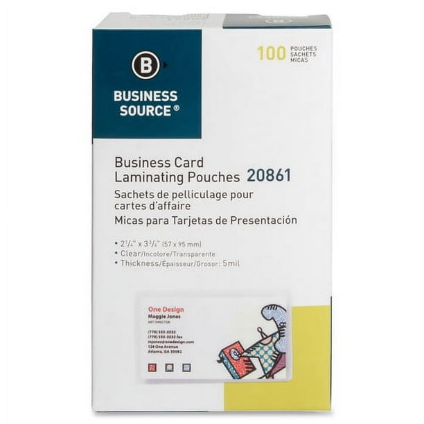 Business Source 10 mil Laminating Pouches - Laminating Pouch/Sheet Size: 9 Business Source 10 mil Laminating Pouches - Laminating Pouch/Sheet Size: 9