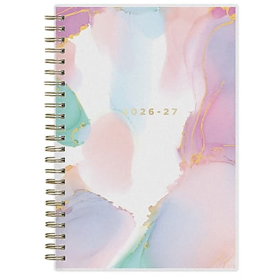 2026-2027 Blue Sky Smoke Frosted 5" x 8" Academic Weekly & Monthly Planner, Plastic Cover (133682-A27)