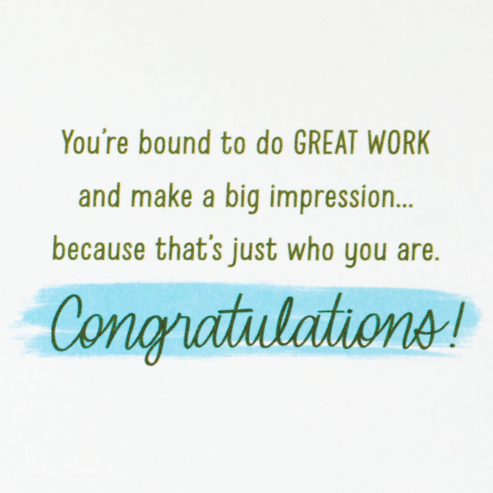 Hallmark New Job Congratulations Card (You'll Be Great)