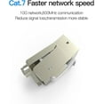 thumbnail image 2 of Rj45 Modular Jack, Cat7 Cat6 Cat5 Rj45 8p8c Network Keystone Jack Rj45 Socket In-line Coupler Female To Female Metal Shell High Shielding Coupler Ethe, 2 of 5