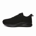 thumbnail image 7 of Men's Lightweight Breathable Running Shoes - Minimalist Black Sneakers with Cushioned EVA Sole, Lace-Up Training Shoes for Gym, Jogging, Everyday - All-Season Athletic Footwear, Foam Runner Shoes,, 7 of 7