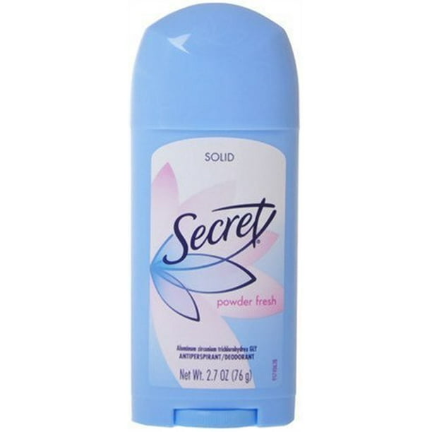 Secret Original AntiPerspirant/Deodorant, Solid, Powder Fresh, 2.7