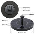 thumbnail image 2 of Garden Fountain Solar Pump Solar Fountain, Floating Solar Fountain Pump with 6 Fountain Styles for Garden, Solar Water Pump, Garden Pond Pump or Bird, 2 of 5