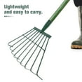thumbnail image 4 of KAKOWELY garden rake for soil Outdoor Hand Shrub Rake Garden Tool Garden Cleaning Rake Leaf Rake For Gardening Leaf Rakes For Lawns Heavy Duty Leaf Rakes, 4 of 5