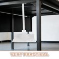 Simple Metal Pc Table Amosfun Under Desk PC Tower Mount, White Cold Rolled Steel CPU Holder ...