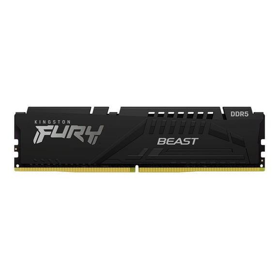 Kingston FURY Beast - DDR5 - module - 32 GB - DIMM 288-pin - 6000 MHz / PC5-48000 - CL36 - 1.35 V - unbuffered - on-die ECC - black KF560C36BBE-32
