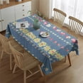 thumbnail image 2 of Pioneer Flower Floral Print Pattern Rectangle Tablecloth 60"x84",Waterproof Polyester Rectangle Table Cloth, Wipeable Spillproof Polyester Tablecloth for Dining, Camping, Indoor and Outdoor, 2 of 5