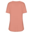 thumbnail image 7 of Women’s Short Sleeve Pleated T Shirts Dressy Casual Neck Summer Tops Blouses, 7 of 7