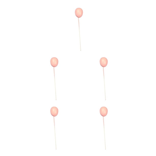 Monstrate Kit de decoración de pasteles Globos Herramientas para hornear Fuente de fiesta de espuma para bricolaje Rosa Rosado 5piezas