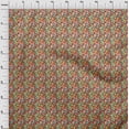 thumbnail image 4 of oneOone Cotton Cambric Red Fabric Geometric Quilting Supplies Print Sewing Fabric By The Yard 42 Inch Wide, 4 of 5