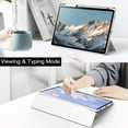thumbnail image 6 of JETech Case for Samsung Galaxy Tab S9 Plus 12.4-Inch with S Pen Holder, Clear Transparent PC Back, Shockproof Tri-Fold Stand Tablet Cover, Auto Wake/Sleep (White), 6 of 6