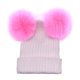 thumbnail image 2 of Sombrero de bebé niña Gorros de invierno Sombrero de punto de para niña Sombrero cálido para bebé informal, cumpleaños, festival, estudio fo - + rosa para madre Sunnimix Sombrero de invierno para niños, 2 of 7