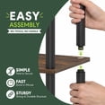 thumbnail image 4 of Furinno Turn-N-Tube 23-Inch 3-Tier Freestanding Shoe Rack Storage Organizer, Amber Pine/Black, 4 of 8