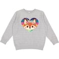 thumbnail image 2 of Inktastic Fox Lover Heart Cute for Girls Youth Sweatshirt, 2 of 4
