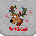 thumbnail image 4 of Inktastic Merry Christmas Reindeer Boys or Girls Baby Bib, 4 of 4