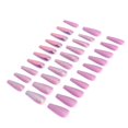 thumbnail image 4 of 30 piezas uñas postizas Ticfox largas brillantes para fiestas navideñas 0070-2G03, 4 of 14
