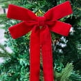 thumbnail image 5 of FeiFu 10.24in 6 Piece Christmas Bow Decorations Hanging Ornaments Festive Holiday Bows for Christmas Tree Home Party Mantel Tabletop Decor, 5 of 9