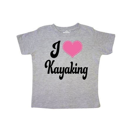 

Inktastic Kayak Gifts I Love Kayaking Gift Toddler Toddler Girl T-Shirt