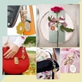 thumbnail image 6 of 9 Pcs Flower Keychain Cute Daisy Keychains Purse Keychain Accessories Bag Charm Alloy Enamel Pendants Keychain Stitch Markers for Gifts Purse Bag Favors Knitting for DIY Mixed Color, 6 of 6