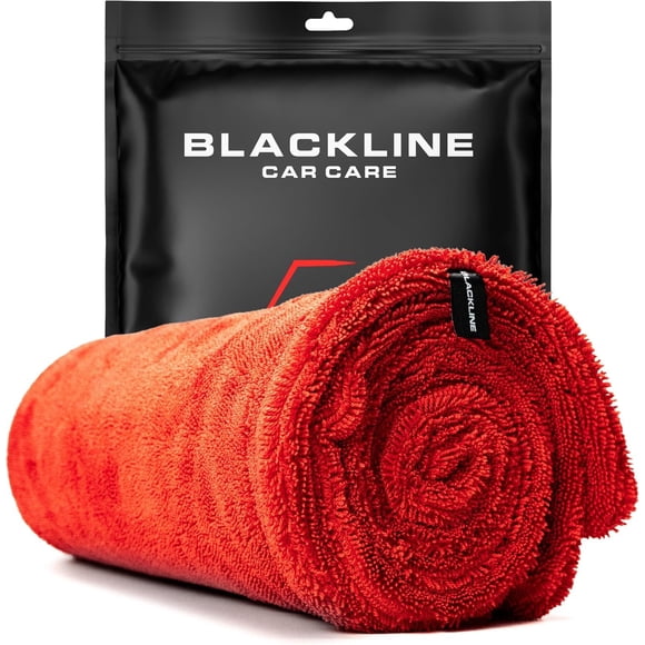 Toalla de secado Blackline Car, 2 pies x 3 pies, XL, 1300 GSM, microfibra