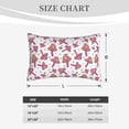 thumbnail image 4 of Sikiie Purple Mushroom Print Plush Pillow Cover, Wrinkle-proof and Stain-resistant Pillow Protector without Pillow Core, Home Decoration-14"x20", 4 of 6