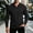 Black, variant on Rvasteizo Mens Collared Shirts Solid Casual Long Sleeve Collared Button Up Pocket Top for Fall Winter Daily XL