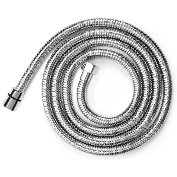 Manguera de ducha de 59 pulgadas Manguera de bidé Manguera de cabezal de ducha de mano de acero inoxidable 304 El tamaño de la interfaz de rosca es G1/2 (0,8 "" o 20 mm) (cromado)