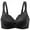 Black, variant on MELENECA Underwire Minimizer Bra for Women Black 34E