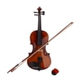 thumbnail image 2 of QXDRAGON 4/4 Acoustic Violin, Solid Wood Fiddle with Bridge Bow Case Rosin, Stringed Musical Instrument Violin for Beginner Adult Boys Girls Children Kids Gift, Natural, 2 of 9