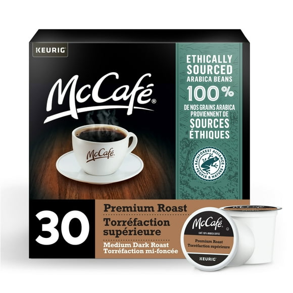 McCafé Premium Medium Dark Roast, K-Cup Coffee Pods, 30 count