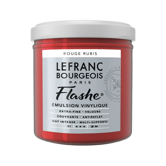 Lefranc & Bourgeois Flashe Matte Artist's Color, 125ml, Ruby Red