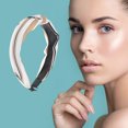 thumbnail image 2 of Unique Bargains 1 Pc Grace Stripe Pattern Wide Cross Knot Headbands for Women Khaki White Black, 2 of 6