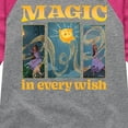 thumbnail image 3 of Disney Wish - Magic In Every Wish - Toddler & Youth Girls Raglan Graphic T-Shirt, 3 of 5
