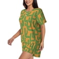 thumbnail image 2 of Lsque Cactus 2 Women's Short-Sleeved Pajama Set - 2 Piece Soft and Lightweight Sleepwear Set-3X-Large, 2 of 9