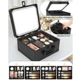 thumbnail image 4 of Caja de maquillaje TANTO con espejo LED, bolsa de maquillaje y brocha, 4 of 8