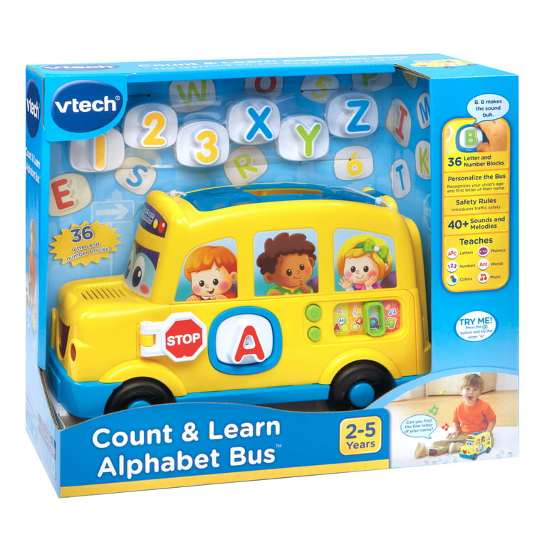 VTech Count and Learn Alphabet Bus, Learning Toy for 2-5 Year Olds 
