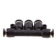 thumbnail image 3 of Acoplamiento De Las Conexiones Del Conector De La Línea De Aire Neumática De 5 Piezas Piezas - Negro 4mm 4 mm DYNWAVEMX Conexiones de conexión rápida de aire, 3 of 8