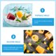 thumbnail image 4 of ColoMX Molde de helado de silicona Molde de helado de 6 agujeros DIY POMSICLE HELE CHORK MOLDER, 4 of 7