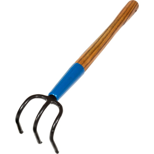 Midwest Rake LLC 60721 3Tine Garden Cultivator With 15" Hardwood