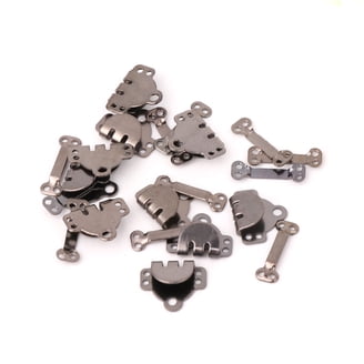 Prym Trouser Hooks & Bars - 4 PC Snap Fasteners Kit With Tool, Silver Non-Sew Hook And Eye For Pants & Skirts
