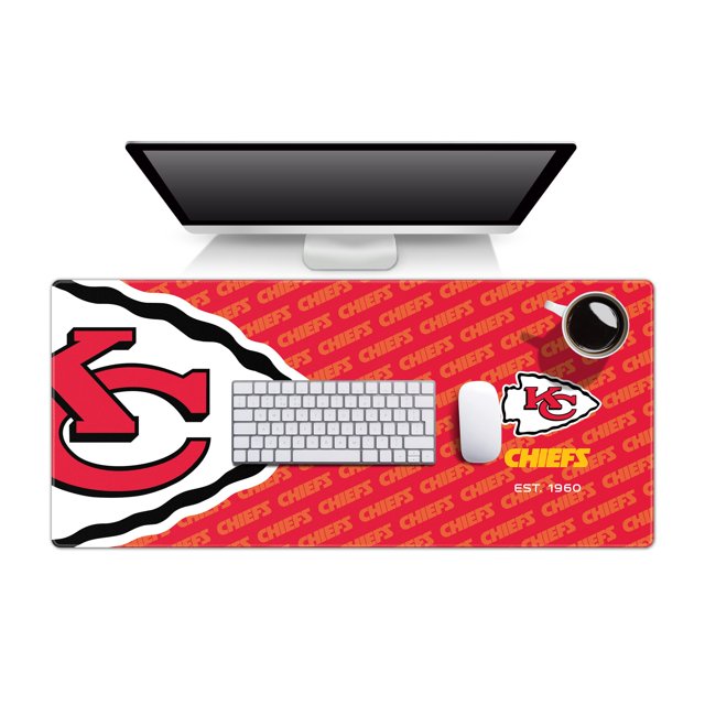YouTheFan NFL Kansas City Chiefs - Alfombrilla de escritorio con logotipo
