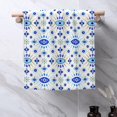 thumbnail image 4 of Hand Towels Set of 2 Evil Eye Towels for Bathroom Soft Absorbent Decorative Hand Bath Towels Dish Towels for Kitchen Sports Gym Yoga Home Decor 14 x 28 in, 4 of 6