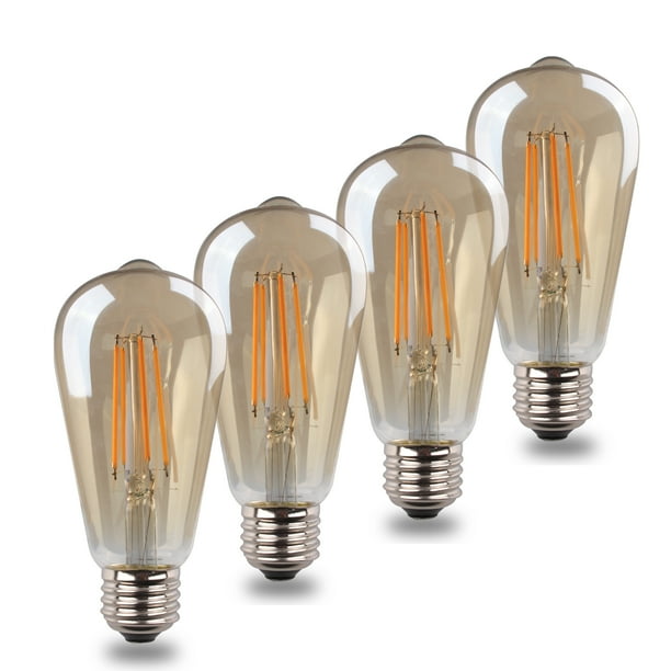 Vintage LED Edison Bulbs, 5W, Equivalent 40W, Soft White Brightness