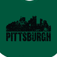 thumbnail image 4 of Inktastic Pittsburgh Skyline Grunge Boys or Girls Baby Bib, 4 of 4