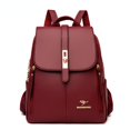 thumbnail image 4 of 2024 Mochilas de cuero para mujer, bolsos de hombro blancos de moda, mochila para mujer, mochila de viaje para mujer, mochilas escolares para niñas, mochila, 4 of 5