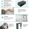thumbnail image 5 of 30 Inch Stainless Steel Single Bowl Undermount Workstation Double Ledges Kitchen Sink With Sliding Accessories, 5 of 13